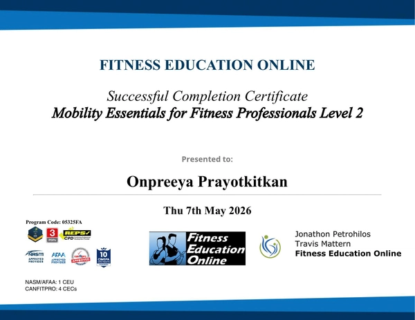 Mobility Essentials Level 2 certificate