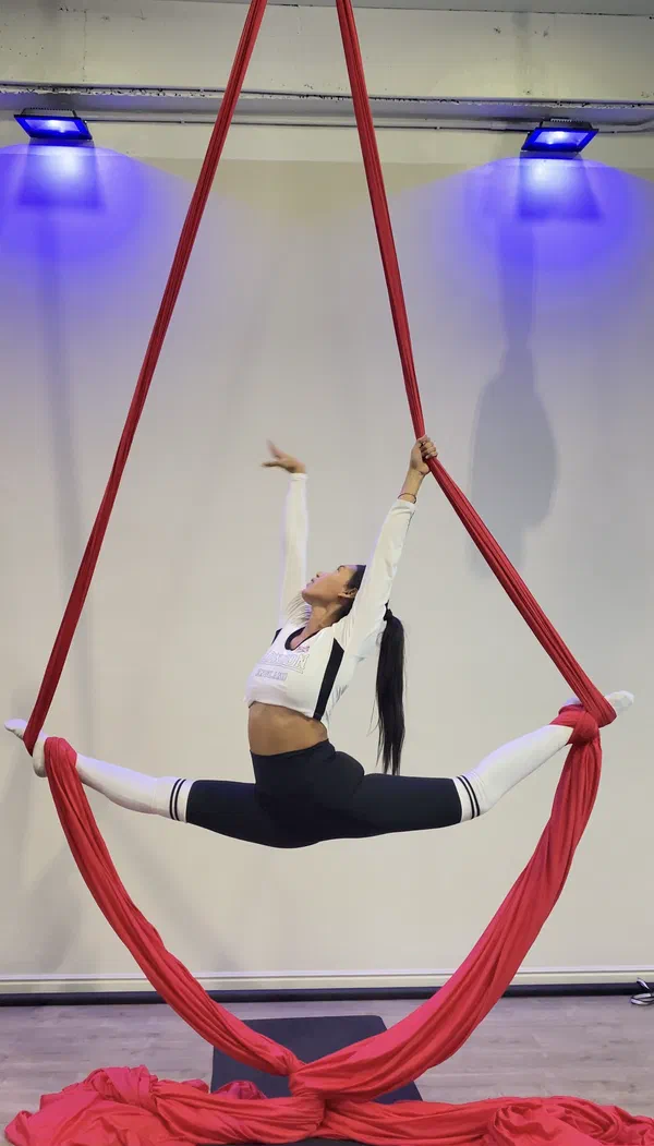 Split on aerial hammock