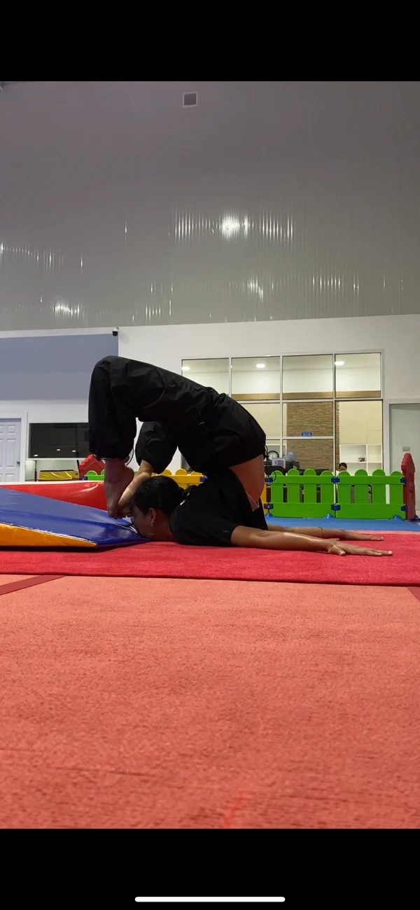 Scorpion pose training